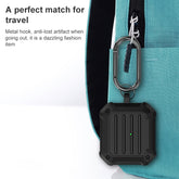 Estuche protector de TPU de fibra de carbono a prueba de golpes para auriculares inalámbricos, para AirPods 3